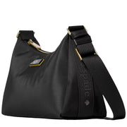 Side View of Kate Spade Carter Nylon Small Shoulder Bag - Black KL967