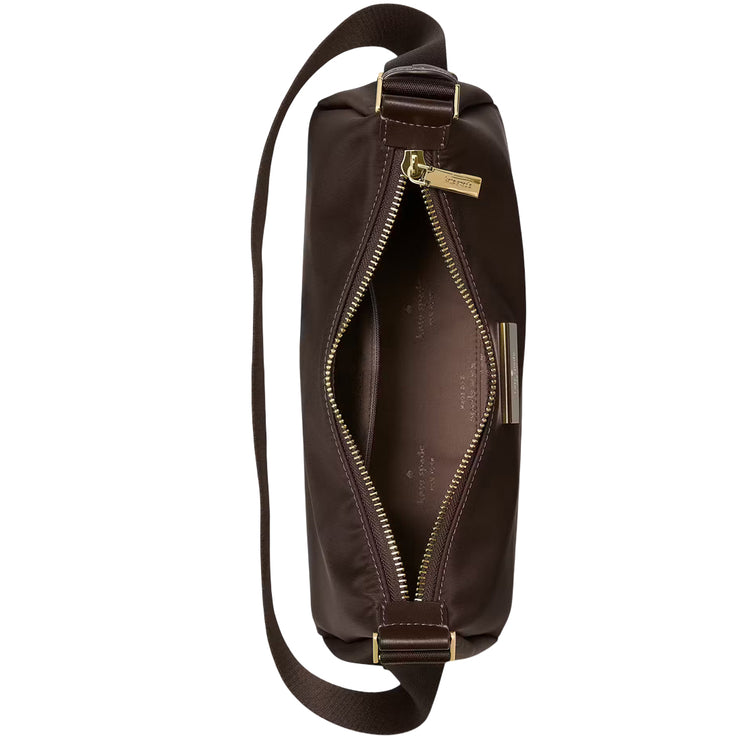 Interior View of Kate Spade Carter Nylon Small Shoulder Bag - Hot Fudge KL967