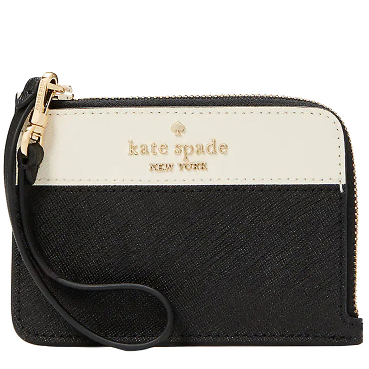 Kate Spade Cheers Boxed Small Card Holder in Black Multi kc424