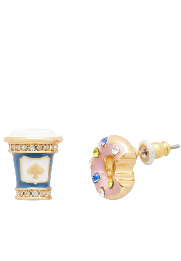 Buy Kate Spade Coffee Break Asymmetrical Studs Earrings in Multi kg170 Online in Singapore | PinkOrchard.com