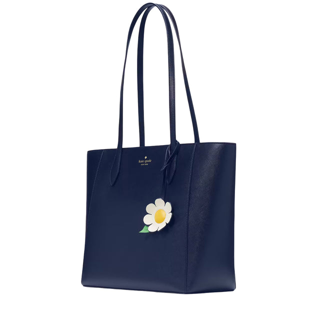Side View of Kate Spade Dana Tote Bag - Parisian Navy KG581