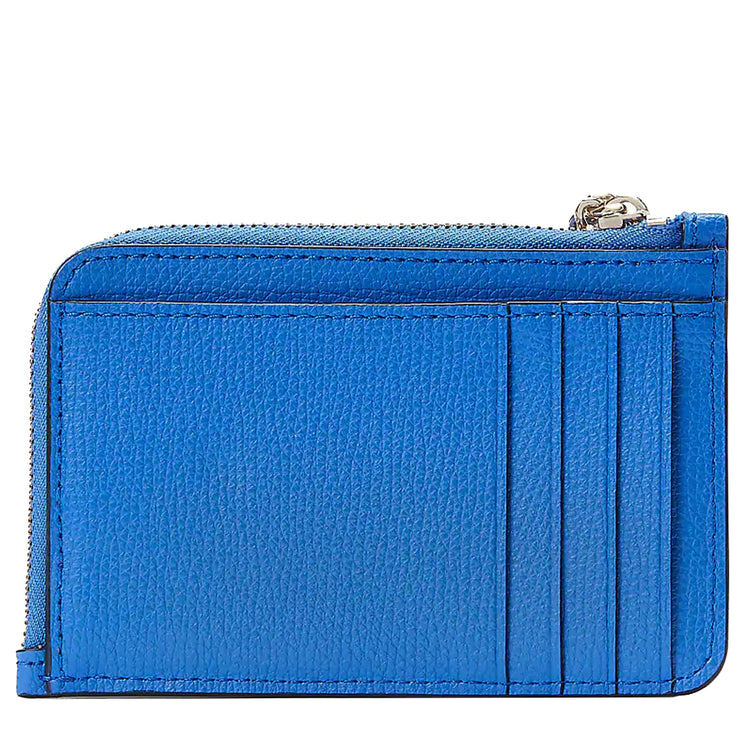 Kate Spade Darcy Medium L-Zip Card Holder in Frisbee Blue wlr00595