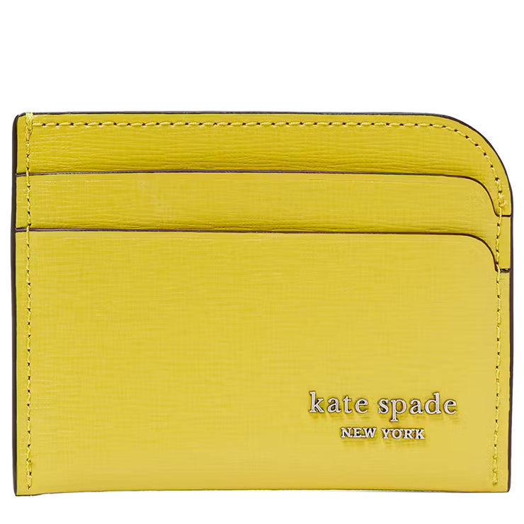 Front View of Kate Spade Devin Card Holder in Tigers Eye KI662