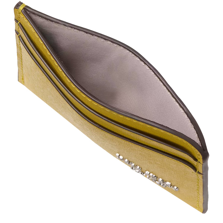 Interior View of Kate Spade Devin Card Holder in Tigers Eye KI662