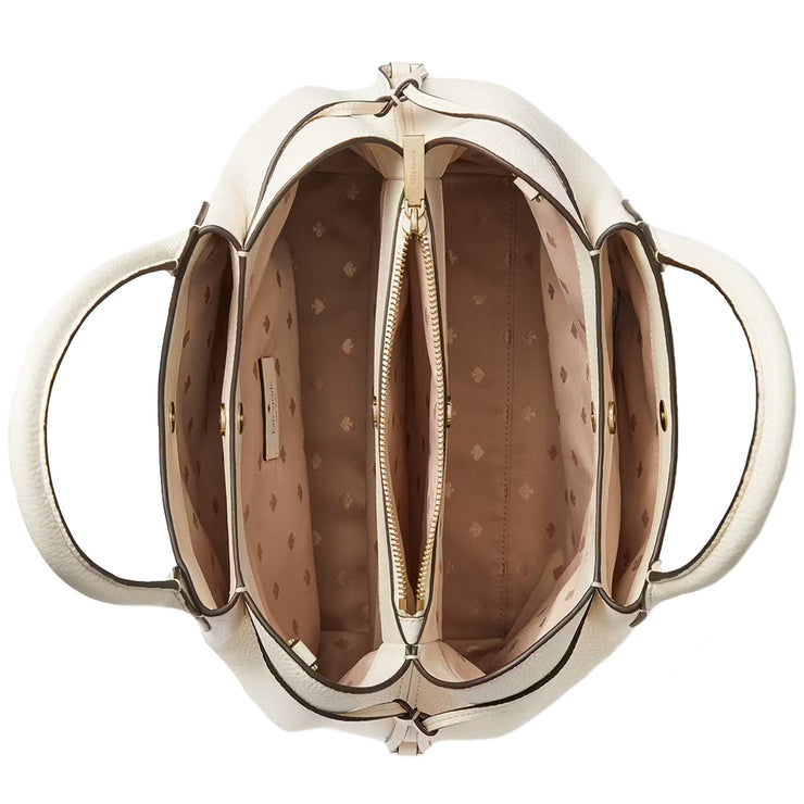Interior View of Kate Spade Dumpling Large Satchel Bag - Parchment K8134