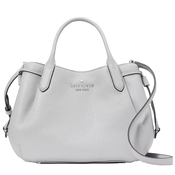 Front View of Kate Spade Dumpling Small Satchel Bag - Mountain Grey K8135