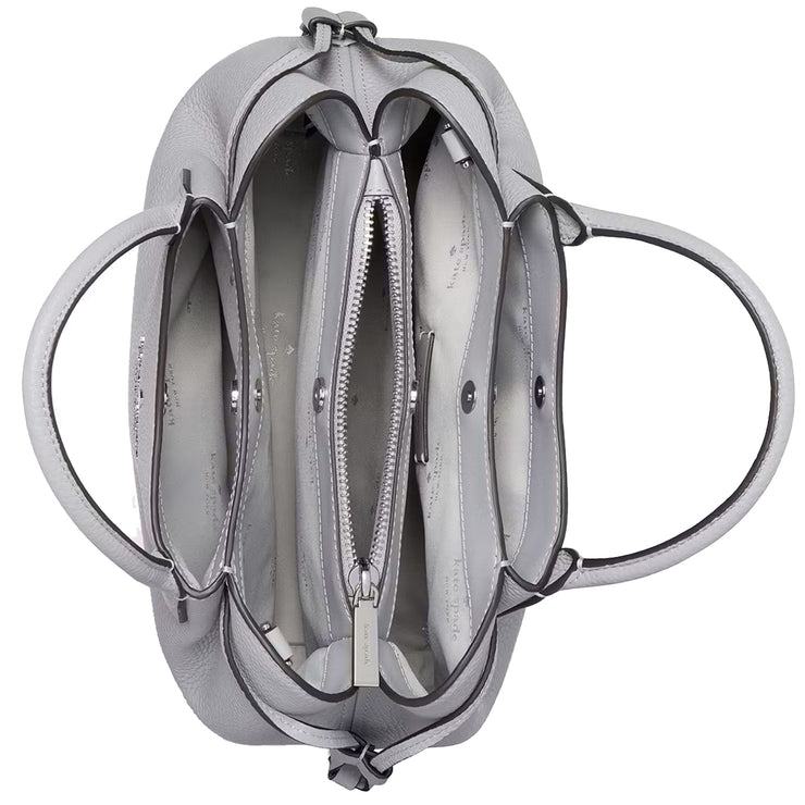 Interior View of Kate Spade Dumpling Small Satchel Bag - Mountain Grey K8135