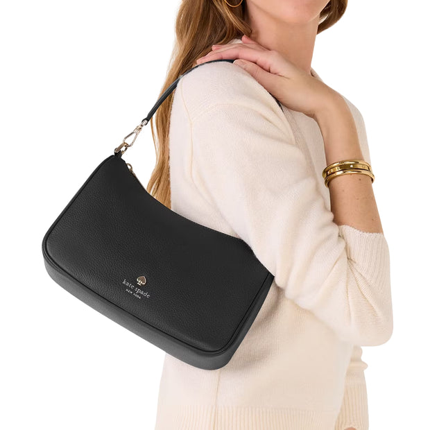Model Carrying Kate Spade Emma Shoulder Bag - Black KK068
