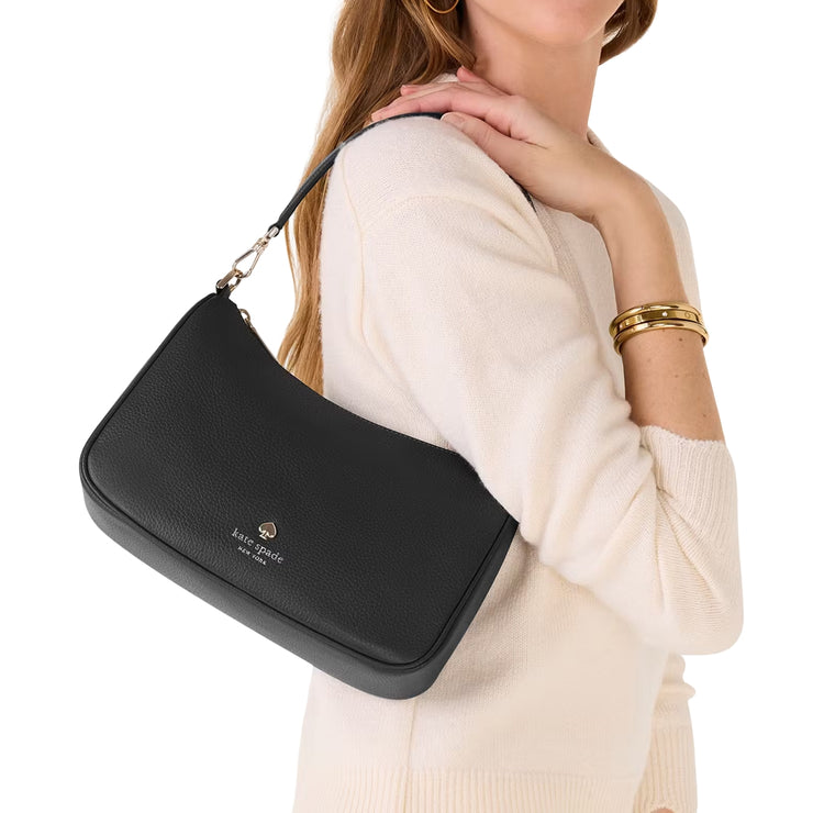 Model Carrying Kate Spade Emma Shoulder Bag - Black KK068