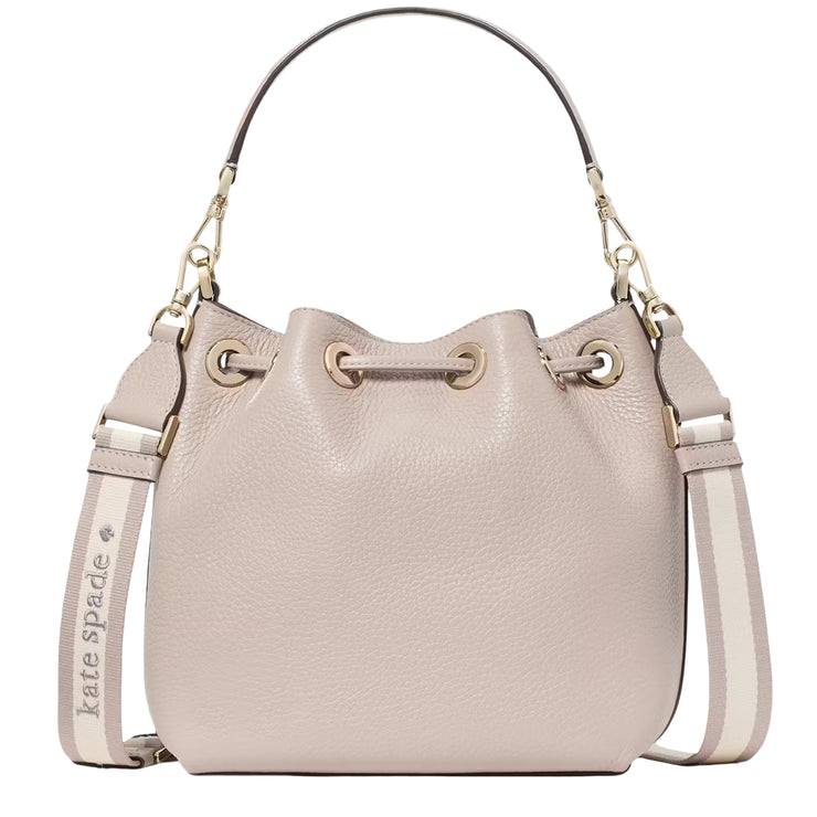 Back View of Kate Spade Emma Small Bucket Bag - Cozy Grey KK071