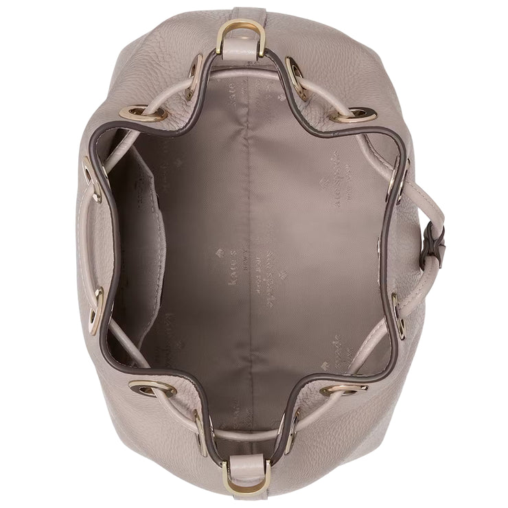 Inteior View of Kate Spade Emma Small Bucket Bag - Cozy Grey KK071