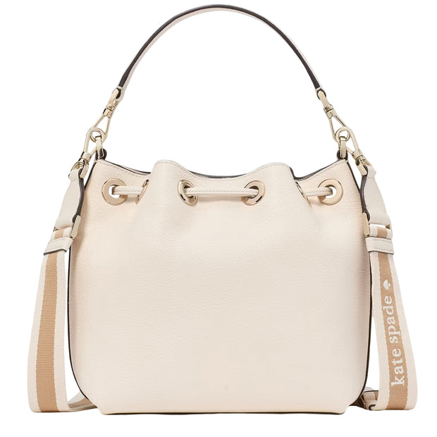 Back View of Kate Spade Emma Small Bucket Bag - Cozy Grey KK071