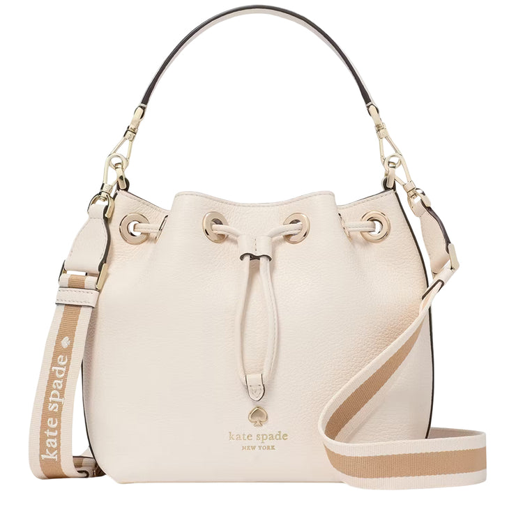 Front View of Kate Spade Emma Small Bucket Bag - Cozy Grey KK071