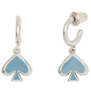 Buy Kate Spade Everyday Spade Enamel Huggies Earrings in Celeste Blue kc442 Online in Singapore | PinkOrchard.com