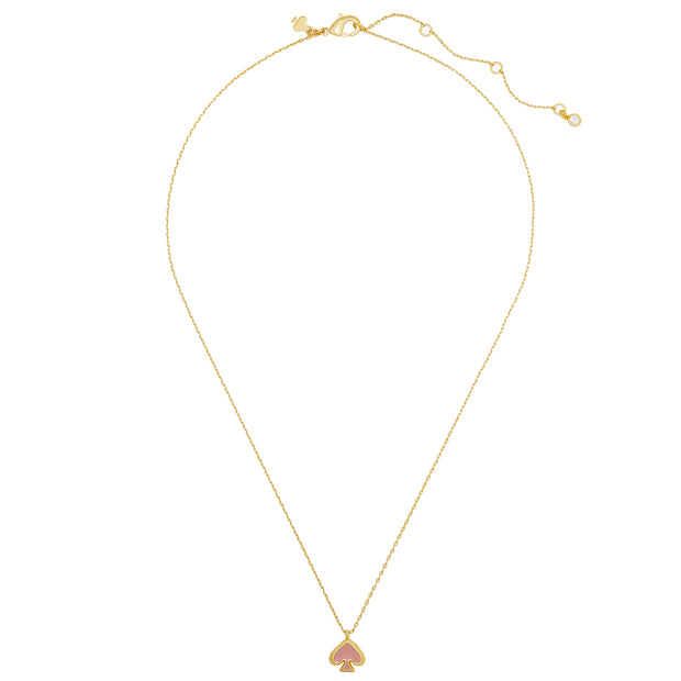 Buy Kate Spade Everyday Spade Enamel Mini Pendant Necklace in Bright Carnation o0ru3073 Online in Singapore | PinkOrchard.com