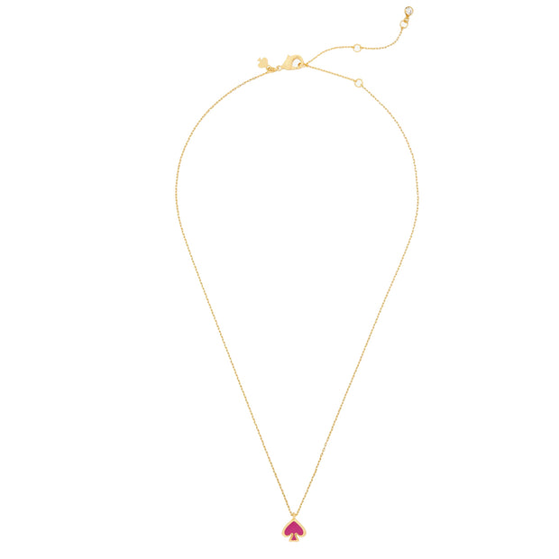 Buy Kate Spade Everyday Spade Enamel Mini Pendant Necklace in Candied Plum o0ru3073 Online in Singapore | PinkOrchard.com
