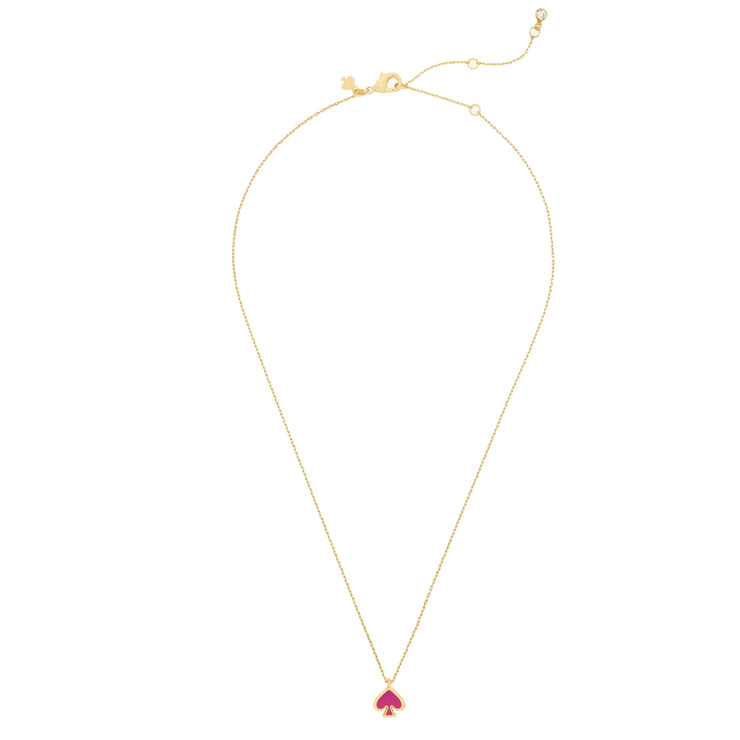 Buy Kate Spade Everyday Spade Enamel Mini Pendant Necklace in Candied Plum o0ru3073 Online in Singapore | PinkOrchard.com