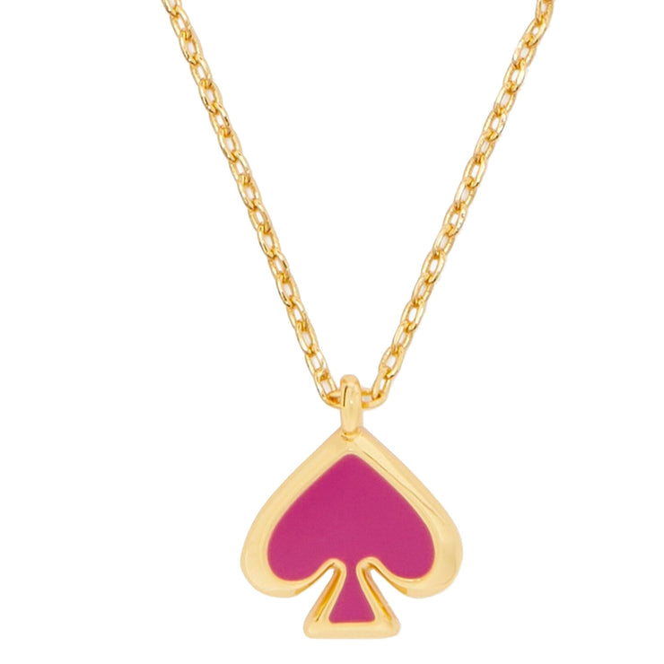 Buy Kate Spade Everyday Spade Enamel Mini Pendant Necklace in Candied Plum o0ru3073 Online in Singapore | PinkOrchard.com