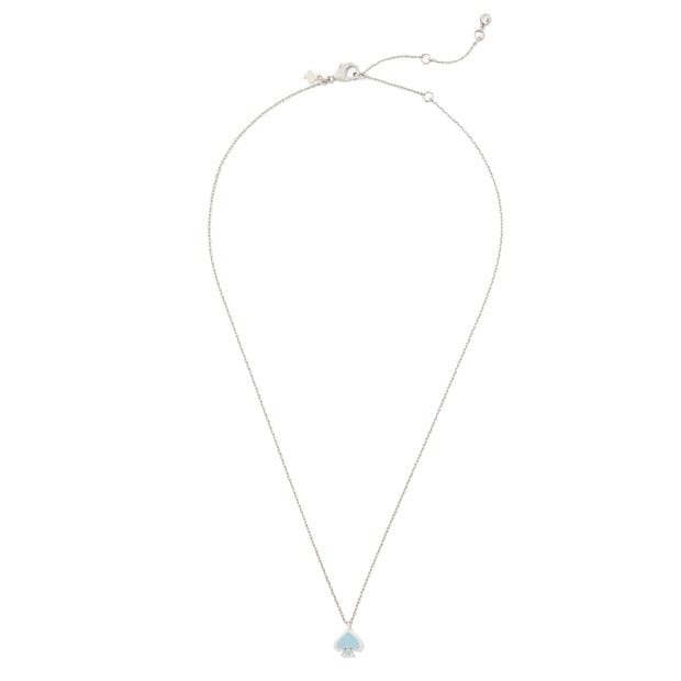 Buy Kate Spade Everyday Spade Enamel Mini Pendant Necklace in Celeste Blue o0ru3073 Online in Singapore | PinkOrchard.com