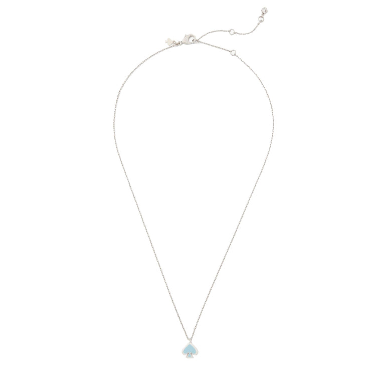 Buy Kate Spade Everyday Spade Enamel Mini Pendant Necklace in Celeste Blue o0ru3073 Online in Singapore | PinkOrchard.com