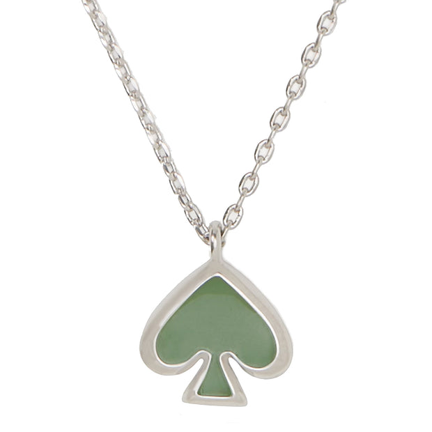 Buy Kate Spade Everyday Spade Enamel Mini Pendant Necklace in Sage o0ru3073 Online in Singapore | PinkOrchard.com