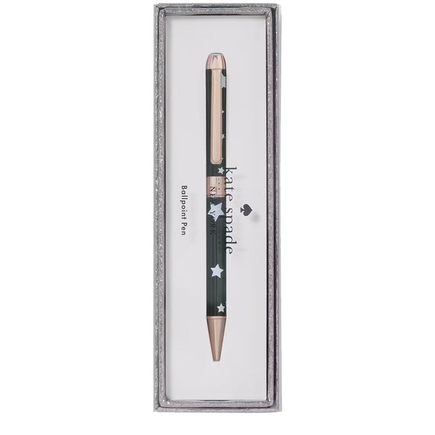 Kate Spade Festive Star Pen - Black K245930 in Box