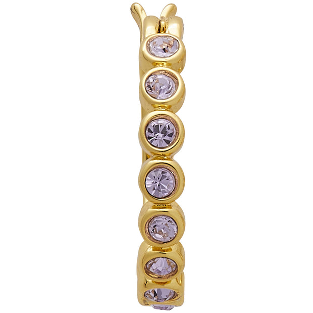 Buy Kate Spade Full Circle Huggies Earrings in Light Amethyst kf560 Online in Singapore | PinkOrchard.com