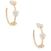 Buy Kate Spade Gleaming Gardenia Flower Hoops Earrings in Clear/ Gold o0ru3138 Online in Singapore | PinkOrchard.com