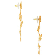 Kate Spade Gold Butterfly Earrings in Clear/ Gold kc759