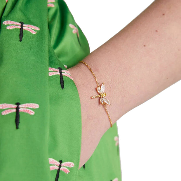 Buy Kate Spade Greenhouse Dragonfly Bracelet in Clear/ Gold kg198 Online in Singapore | PinkOrchard.com