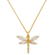 Buy Kate Spade Greenhouse Dragonfly Mini Pendant Necklace in Clear/ Gold kg190 Online in Singapore | PinkOrchard.com