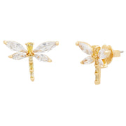 Buy Kate Spade Greenhouse Dragonfly Studs Earrings in Clear/ Gold kg196 Online in Singapore | PinkOrchard.com