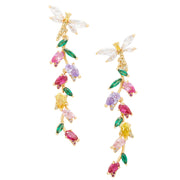 Buy Kate Spade Greenhouse Floral Linear Earrings in Multi kg195 Online in Singapore | PinkOrchard.com