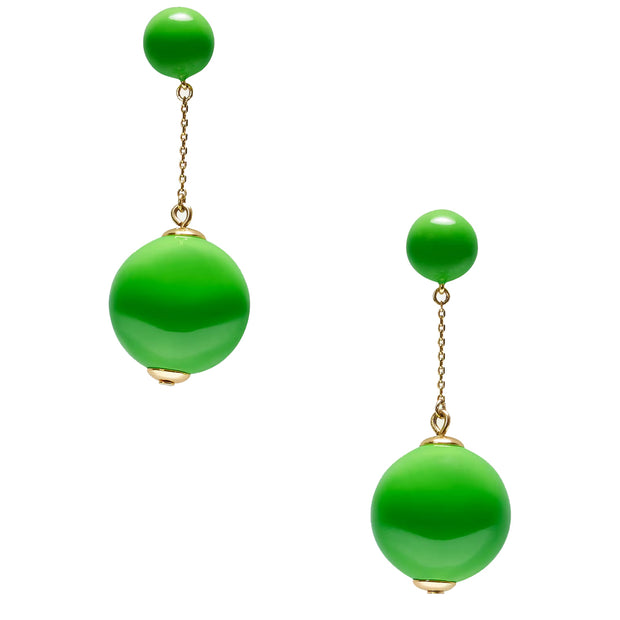 Buy Kate Spade Have A Ball Linear Earrings in KS Green K9591 Online in Singapore | PinkOrchard.com