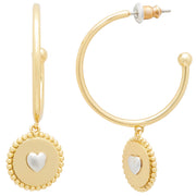 Buy Kate Spade Heartful Hoops Earrings in Gold/ Silver kg151 Online in Singapore | PinkOrchard.com