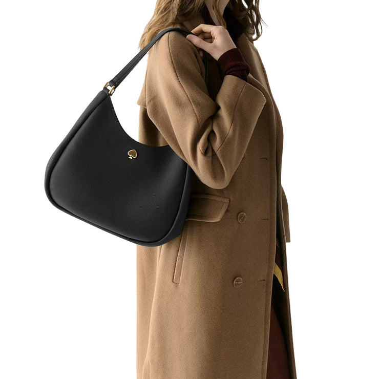 Model Wearing Kate Spade Kayla Large Triple Compartment Shoulder Bag - Black KL804