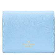 Back View of Kate Spade Kayla Small L-Zip Wallet - Montauk Blue KK056