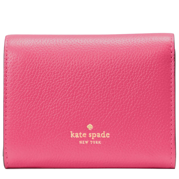 Kate Spade Kayla Small L-Zip Wallet - Rose Oil KK056