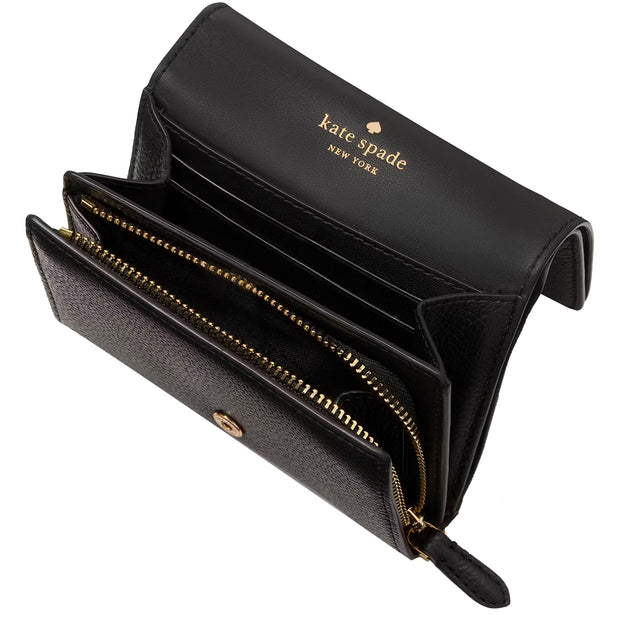Buy Kate Spade Kayla Small L-Zip Wallet in Black KK056 Online in Singapore | PinkOrchard.com