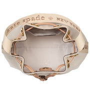 Interior View of Kate Spade Kip Canvas Bucket Bag - Light Fawn Multi KL048