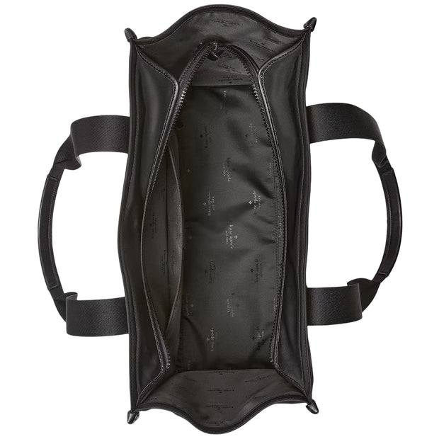 Interior View of Kate Spade Kip Nylon Large Tote Bag - Black KL934