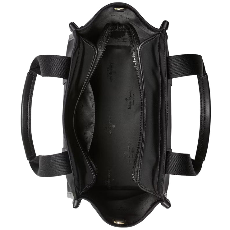 Interior View of Kate Spade Kip Nylon Small Tote Bag - Black KL926