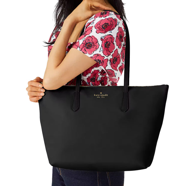 Buy Kate Spade Kitt Nylon Large Tote Bag in Black kc455 Online in Singapore | PinkOrchard.com