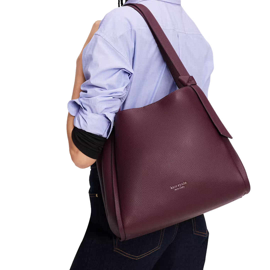 Buy Kate Spade Knott Large Shoulder Bag in Deep Cherry K4395