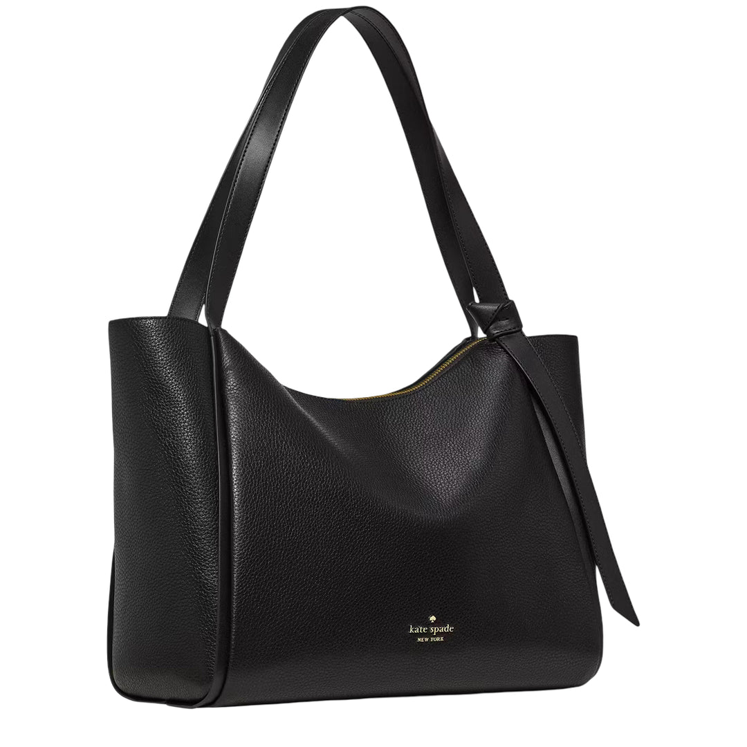 kate spade ブラック トートバッグ Kate Spade Knott Tote Bag - Black KN658 | Designer Bags On Sale