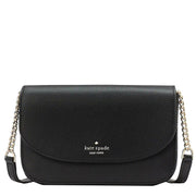 Kate Spade Kristi Chain Flap Crossbody Bag in Black ka698