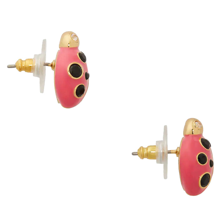 Kate Spade Ladybug Studs Earrings in Pink Multi kb460