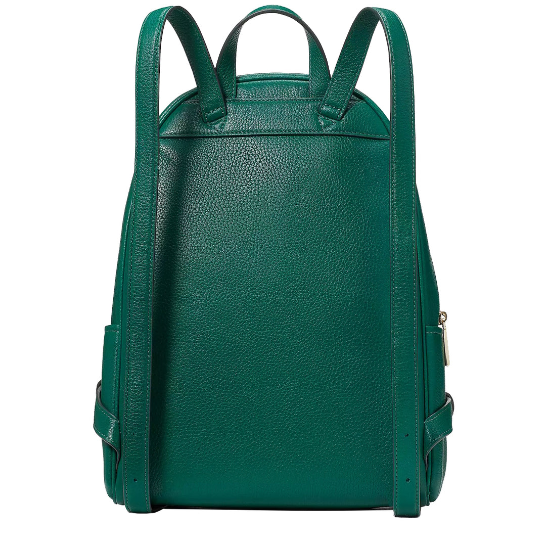 Kate Spade Leila Large Flap Green Leather Backpack ? Kate Spade Pebbled Leather Leila Large Flap Backpack Tote  main image 2