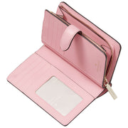 Buy Kate Spade Leila Medium Compact Bifold Wallet in Bright Carnation WLR00394 Online in Singapore | PinkOrchard.com