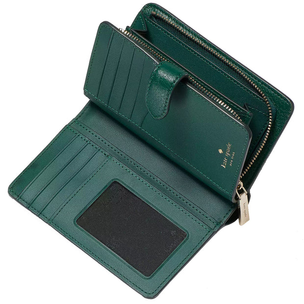 Buy Kate Spade Leila Medium Compact Bifold Wallet in Deep Jade wlr00394 Online in Singapore | PinkOrchard.com